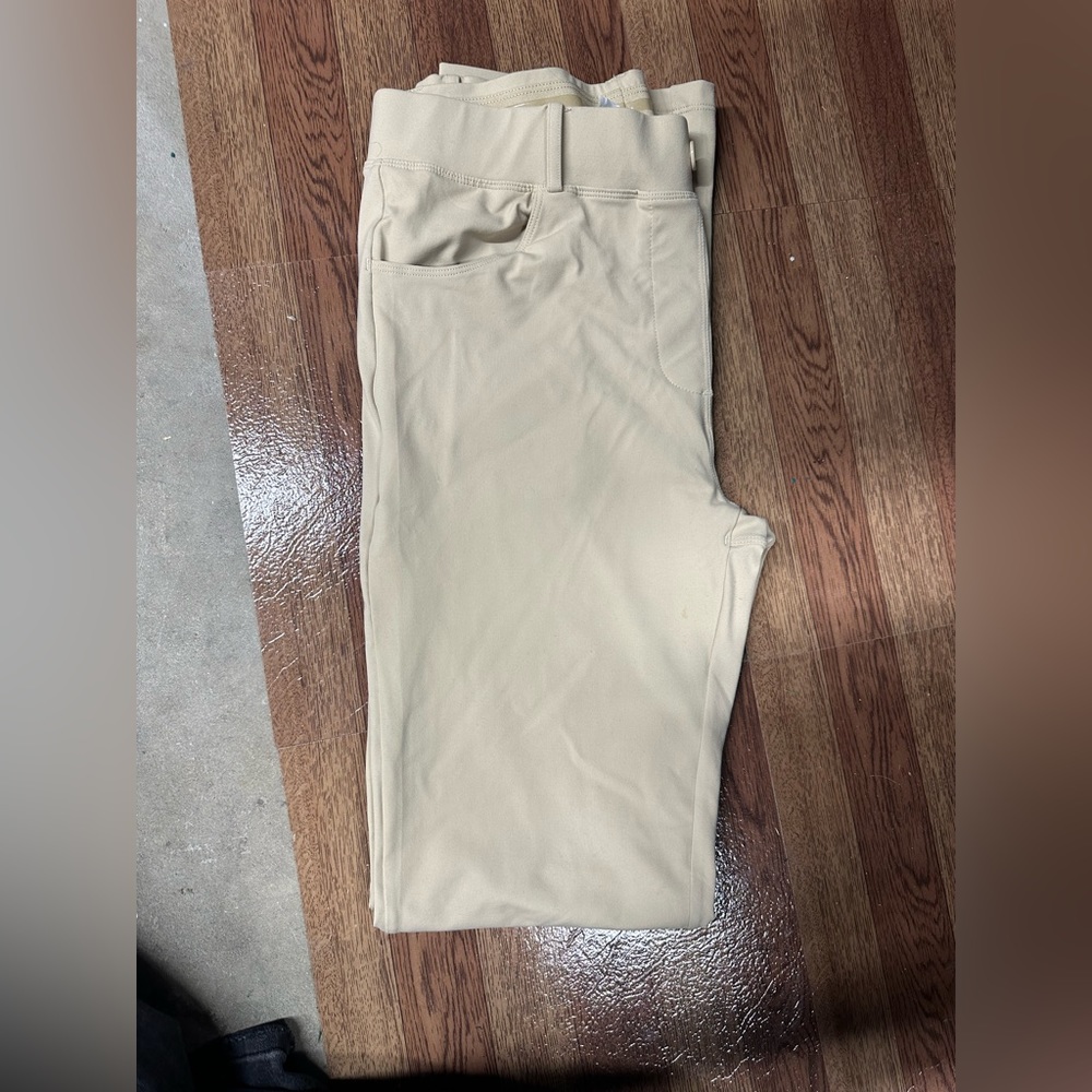 Khaki yoga pants